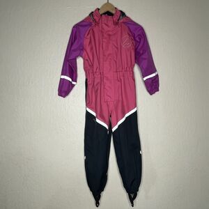 Stormberg Pink Blue Zip Up Kids Overalls
